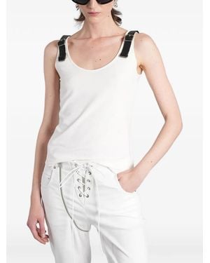 ANGELICA MONTINI STUDIOS Débardeur À Bretelles À Boucles - White