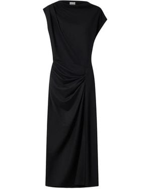 Isabel Marant Naerys Draped Maxi Dress - Black
