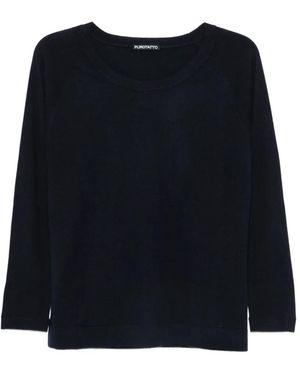 Purotatto Raglan-Sleeve Jumper - Black