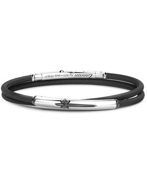 Zancan Armband Met Gegraveerd Logo - Wit