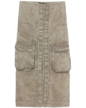 Y. Project Mini-Rok Met Cargo Zak - Naturel