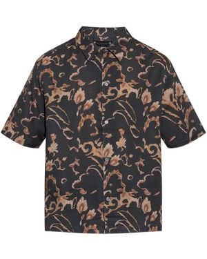 AllSaints Camicia Fortune A Fiori - Grigio