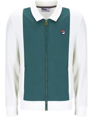 Fila Tommaso Logo-Patch Jacket - Green