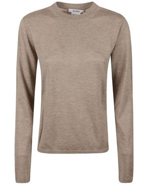 Max Mara Long-Sleeve T-Shirt - Gray