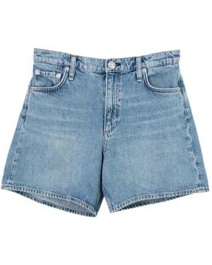 Rag & Bone High-Waisted Straight-Leg Jeans - Blue