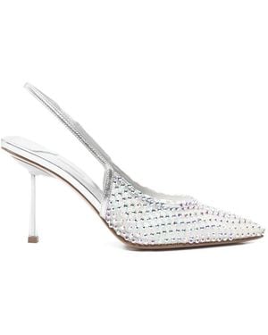 Le Silla Gilda Embellished Slingback Court Shoes - White