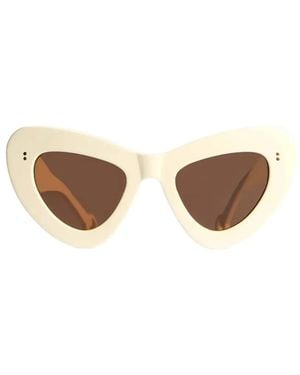 JW Anderson Butterfly Sunglasses - Natural