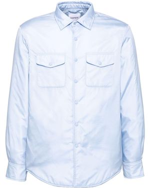 Aspesi Long-Sleeved Shirt Jacket - Blue