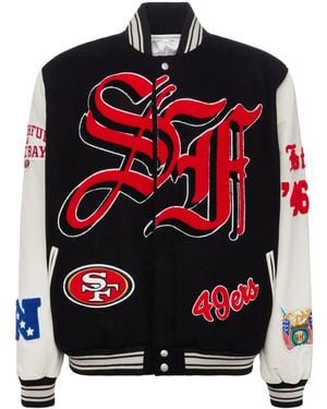 Jeff Hamilton X San Francisco 49Ers Bomber Jacket - Red