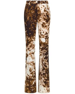 Roberto Cavalli Printed Pants - Natural