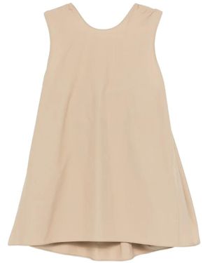 Carven A-Line Trapeze Top - Natural