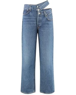 Agolde Cut-Out Jeans - Blue