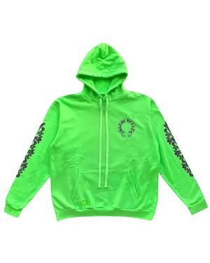 Chrome Hearts Miami Scroll Logo Hoodie - Green