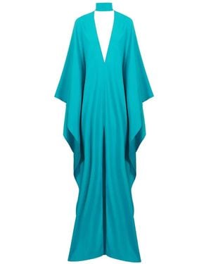 Taller Marmo Ooo Choker-Neck Maxi Dress - Blue