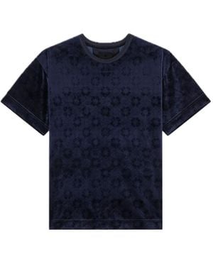 Givenchy T-Shirt À Logo Embossé - Bleu