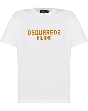 DSquared² T-Shirt Con Stampa - Bianco