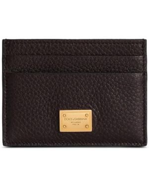 Dolce & Gabbana Calfskin Card Holder - Black