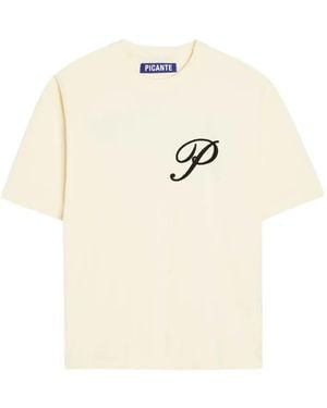 Picante Gallery Logo-Print T-Shirt - White