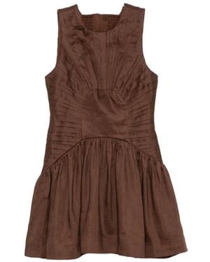 Aje. Medea Mini Dress - Brown