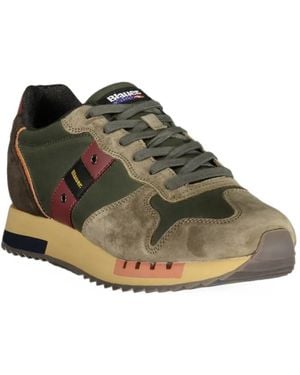Blauer Queens Paneled Sneakers - Green
