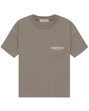 Fear Of God Essentials Logo-Print T-Shirt - Grey
