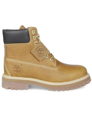 Timberland Lace-Up Ankle Boots - Natural