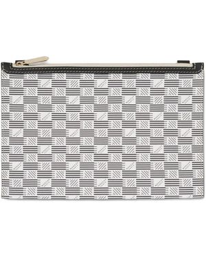 Moreau Pm Saint Clutch Mit Monogrammmuster - Grau