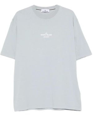 Stone Island Archivio Logo-Detail T-Shirt - White