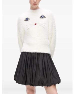 Karl Lagerfeld Choupette ニットセーター - ホワイト