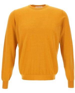 FILIPPO DE LAURENTIIS Trui Met Ronde Hals - Oranje