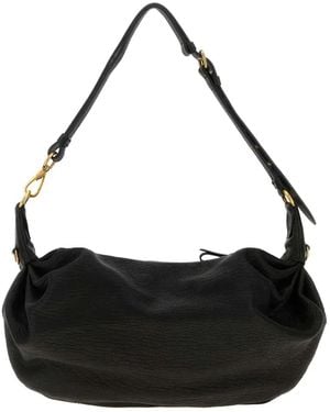 Miu Miu Nappa Leather Shoulder Bag - Black