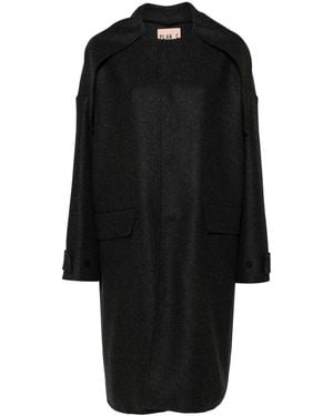 Plan C Felted Coat - Black