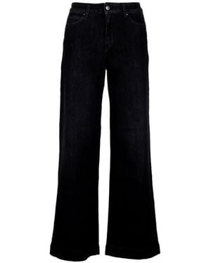 CIGALA'S Wide-Leg Jeans - Black