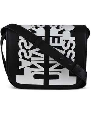 Burberry Rider Leren Messengertas - Zwart