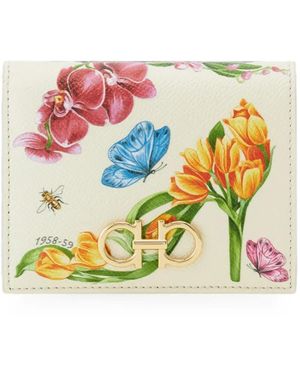 Ferragamo Gancini Compact Wallet - Natural