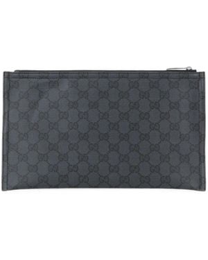 Gucci Essence Classic Medium Pouch - Gray