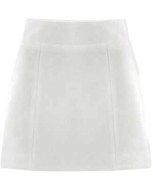 Vestiaire d'un Oiseau Libre Panelled Mini Skirt - White