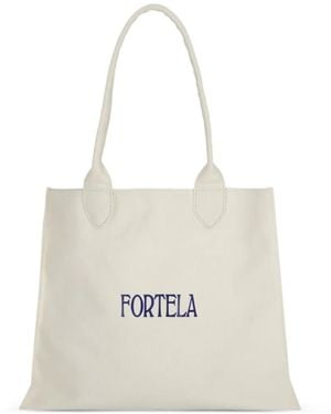Fortela Rookbag Cotton Tote Bag - White