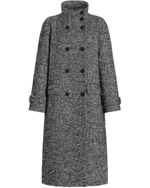 Dolce & Gabbana Abrigo Con Doble Botonadura - Gris