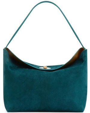 Christopher Esber Picture Jasper Suede Shoulder Bag - Blue