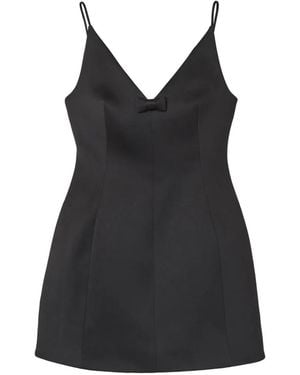 Marc Jacobs Bow Satin Mini Dress - Black