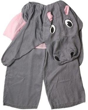 Doublet Pantaloni Costume A Gamba Larga Hippo - Grigio