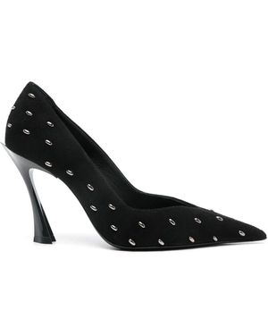 Mugler 95Mm Fang Court Shoes - Black