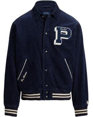 Polo Ralph Lauren Corduroy Varsity Jacket - Blue