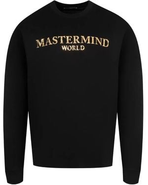 MASTERMIND WORLD Mirror Logo ロングtシャツ - ブラック