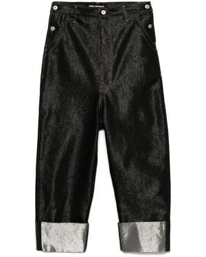 Junya Watanabe Lamé Jeans - Black