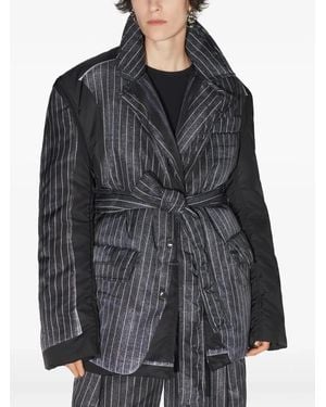 Jean Paul Gaultier Trompe-L'Oeil Padded Jacket - Black