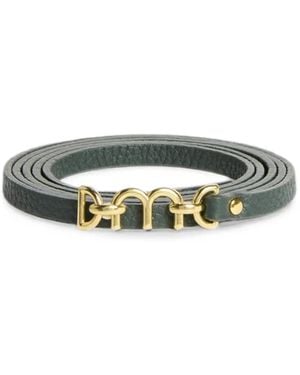 Momoní Farrel Double-Wrap Leather Belt - Green