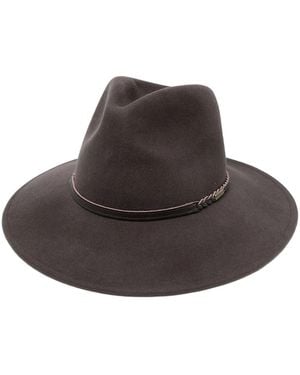 Barbour Fedora Mit Flechtdetail - Braun