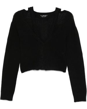 Twinset X Marco Rambaldi Cropped Cardigan - Black